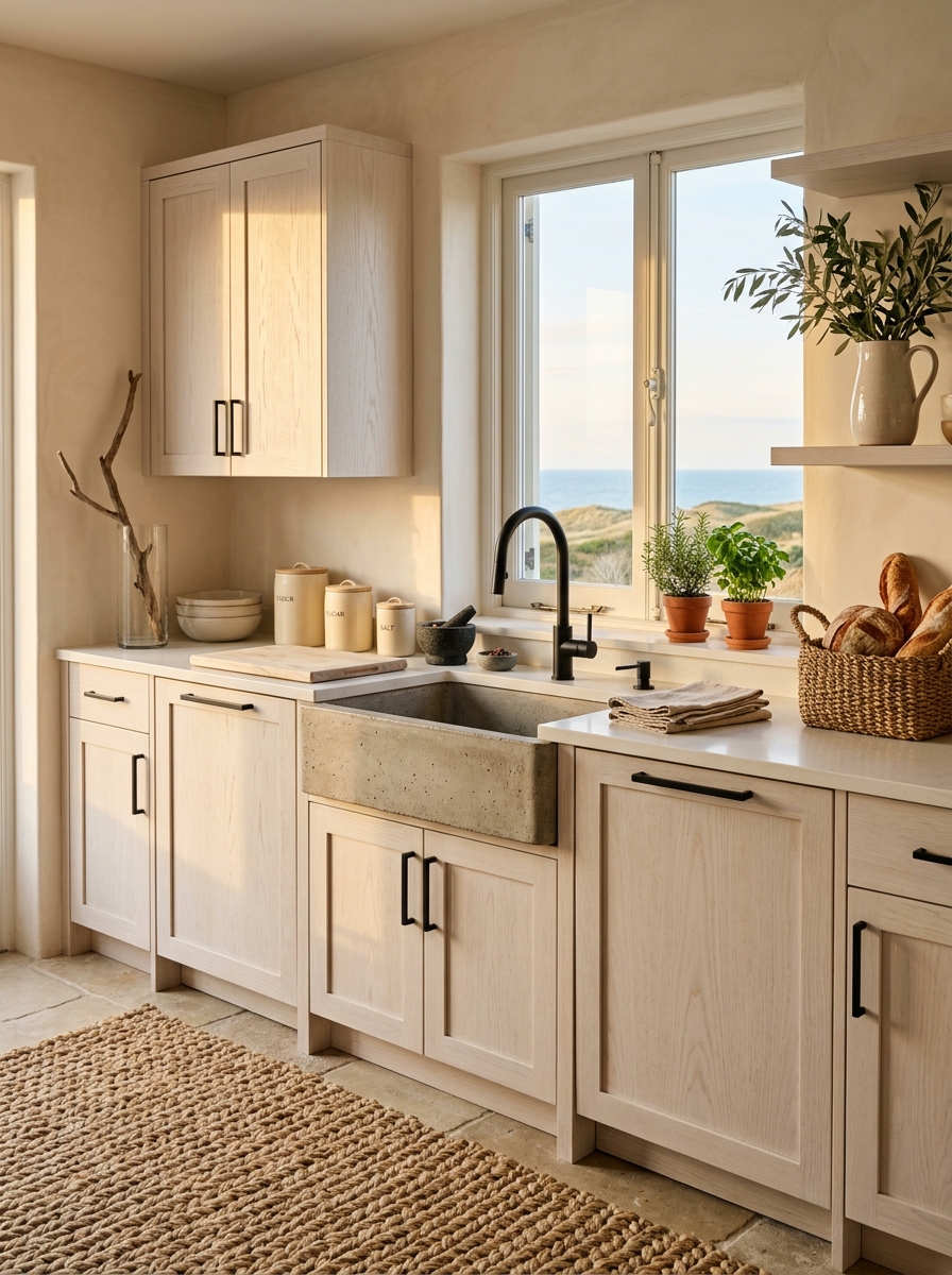 Matte Black Fixtures for Unexpected Contrast