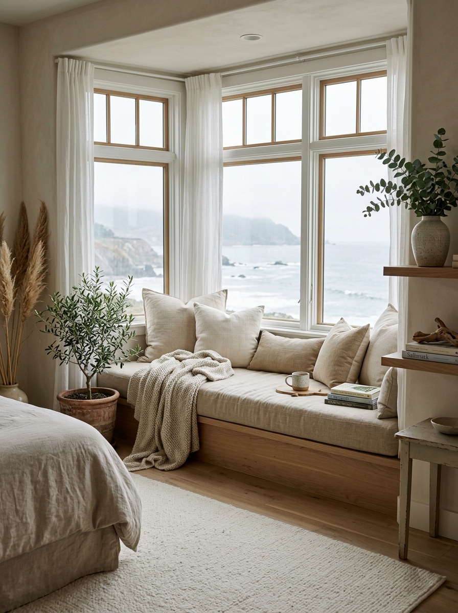 Built-In Seating That Hugs the Windows