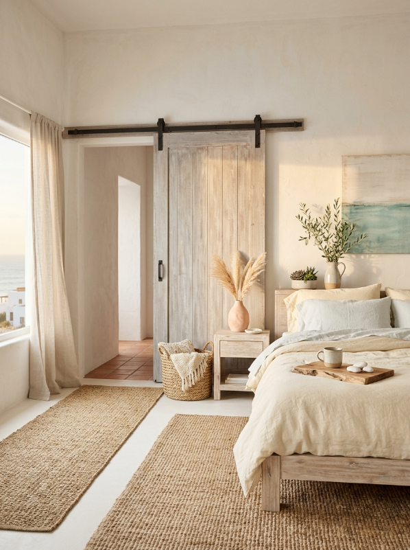Sliding Barn Doors in Weathered Finish