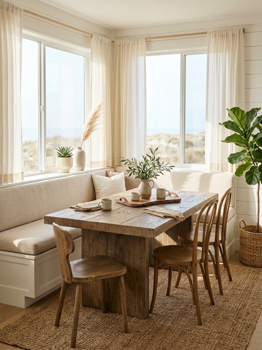 Breakfast Nooks With Built-In Banquettes