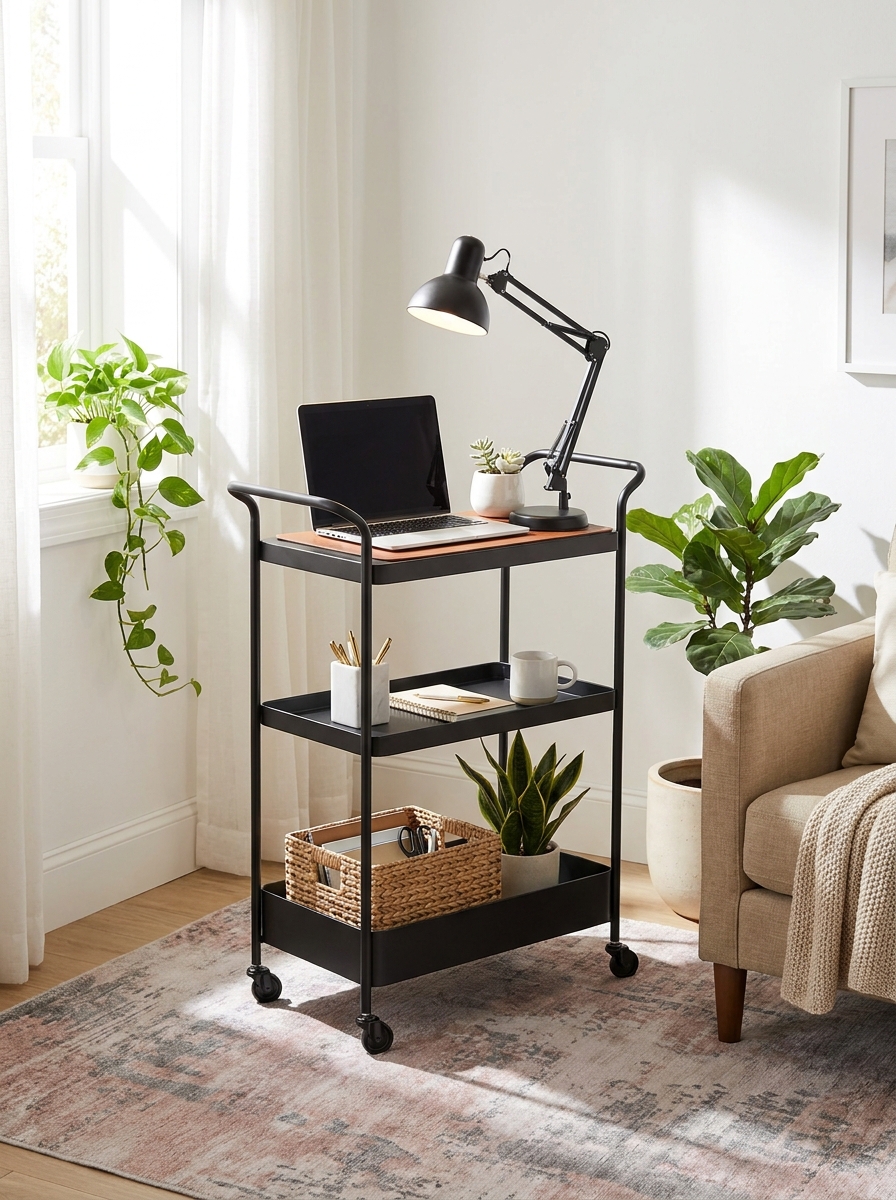 The Rolling Cart Desk for the Ultimate Flexible Office