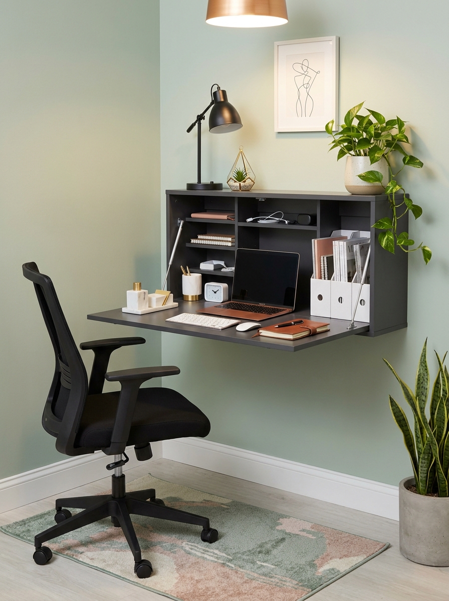 The Murphy Desk That Folds Flat Against the Wall