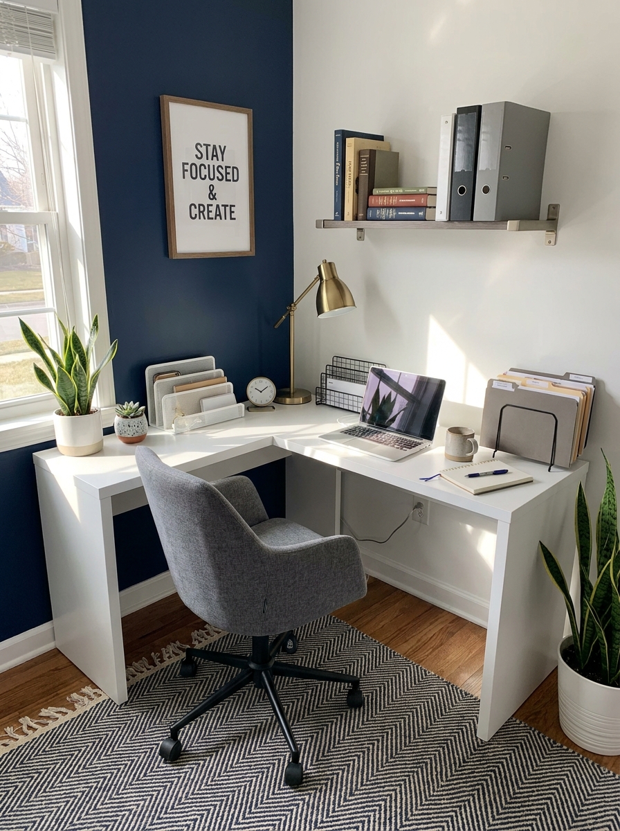 The Corner L-Shaped Desk That Maximizes Every Inch