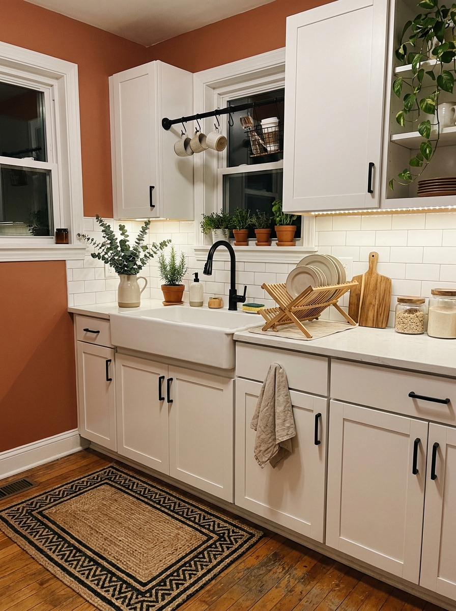 Tension Rod Dish Rack and Drying Station