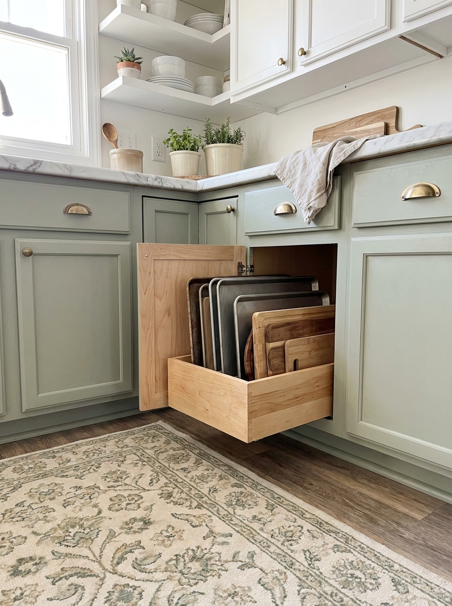 Removable Toe Kick Drawer Inserts