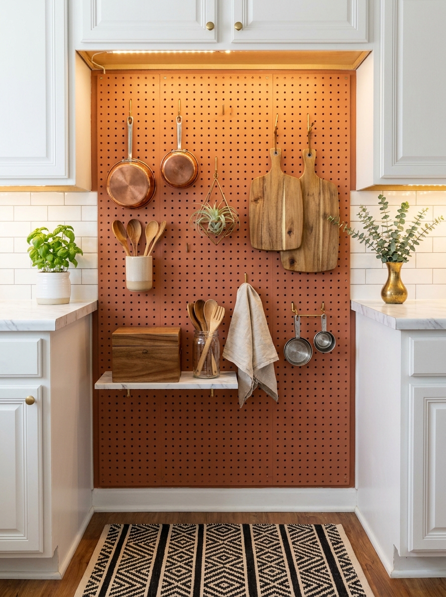 Removable Pegboard Organization Wall