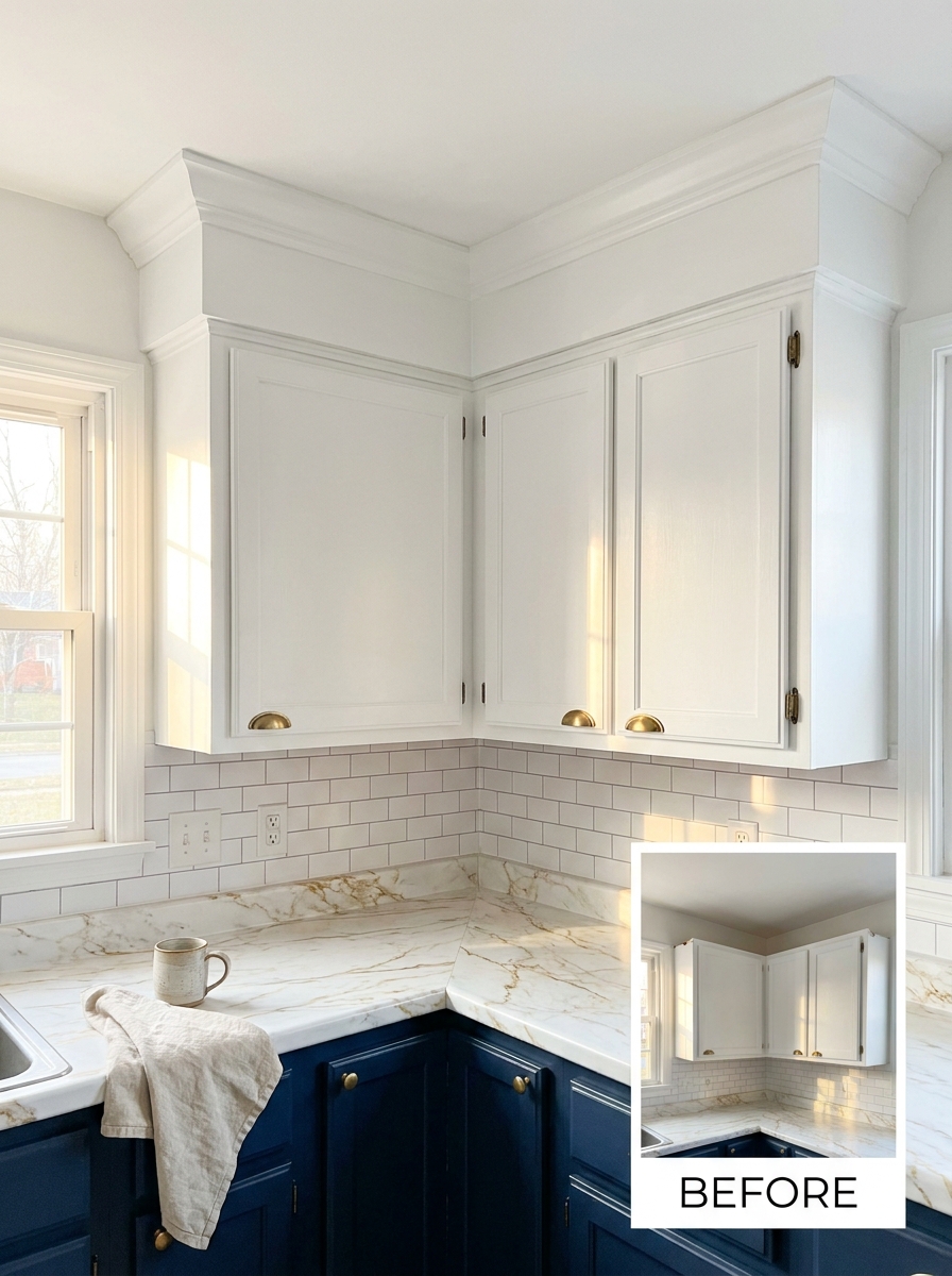 Adhesive Crown Molding Trim Upgrade