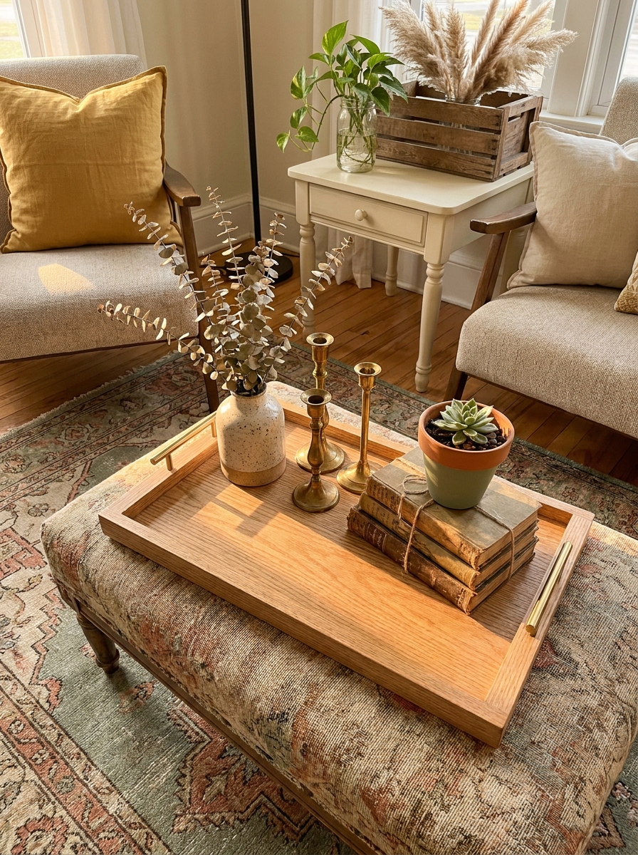 Refinish Thrifted Wooden Trays for Serving in Style