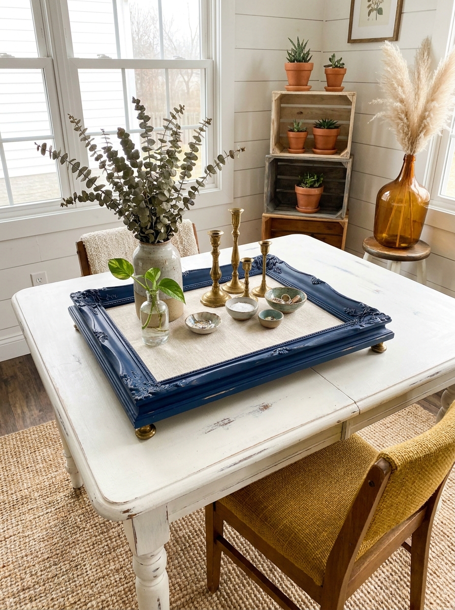 Transform Outdated Picture Frames Into Serving Trays