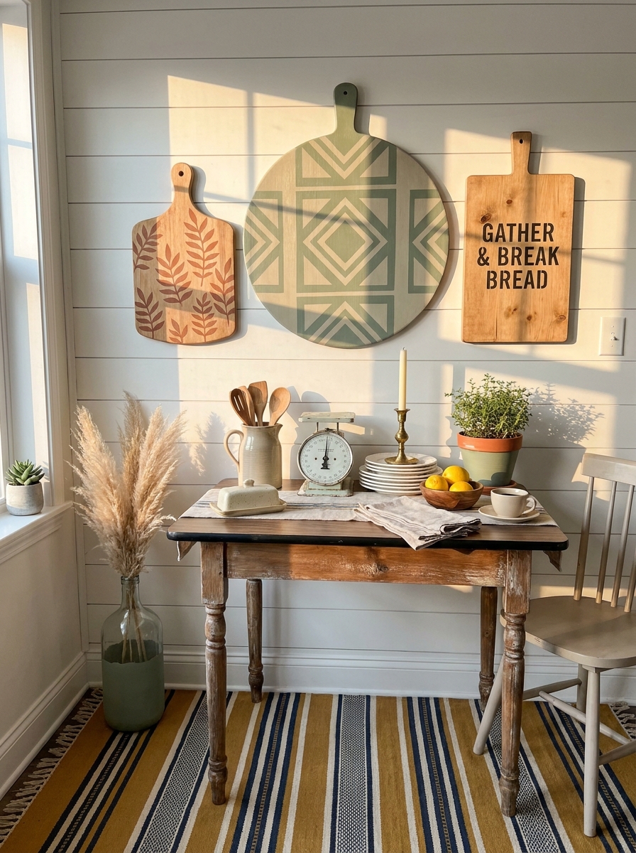 Turn Thrifted Cutting Boards Into Decorative Wall Art
