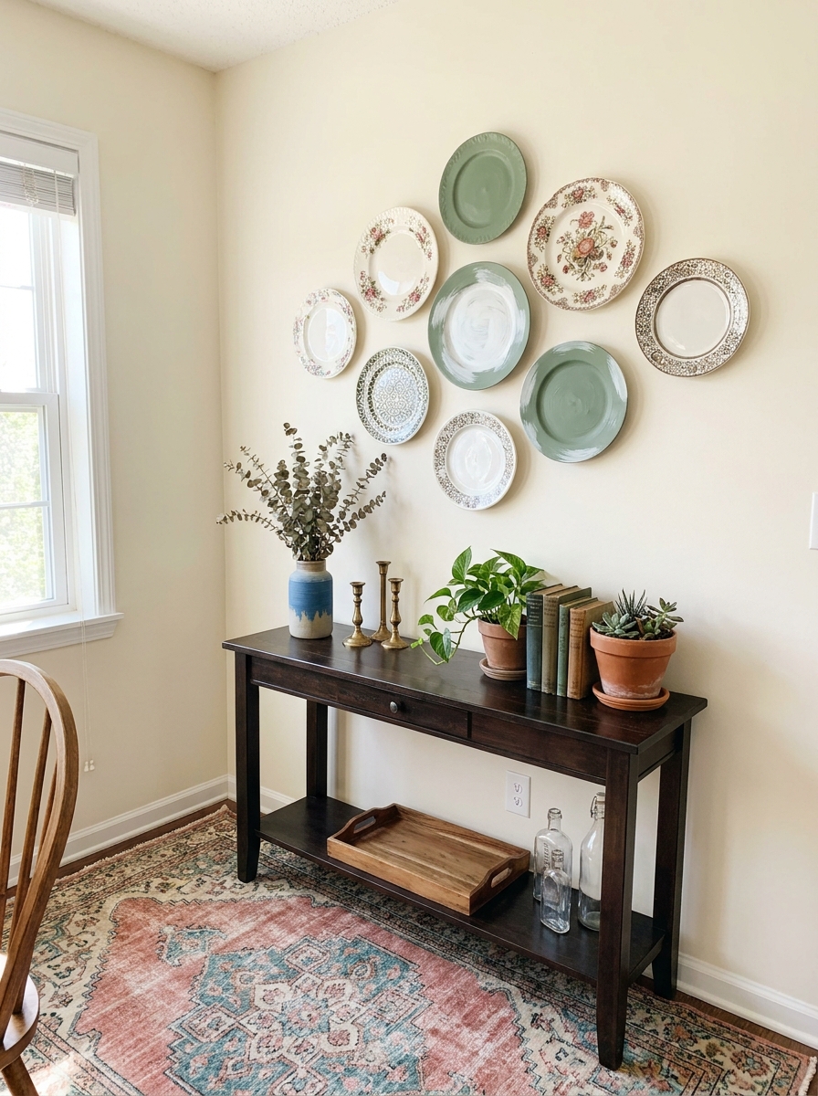Turn Thrifted Plates Into Wall Art Clusters