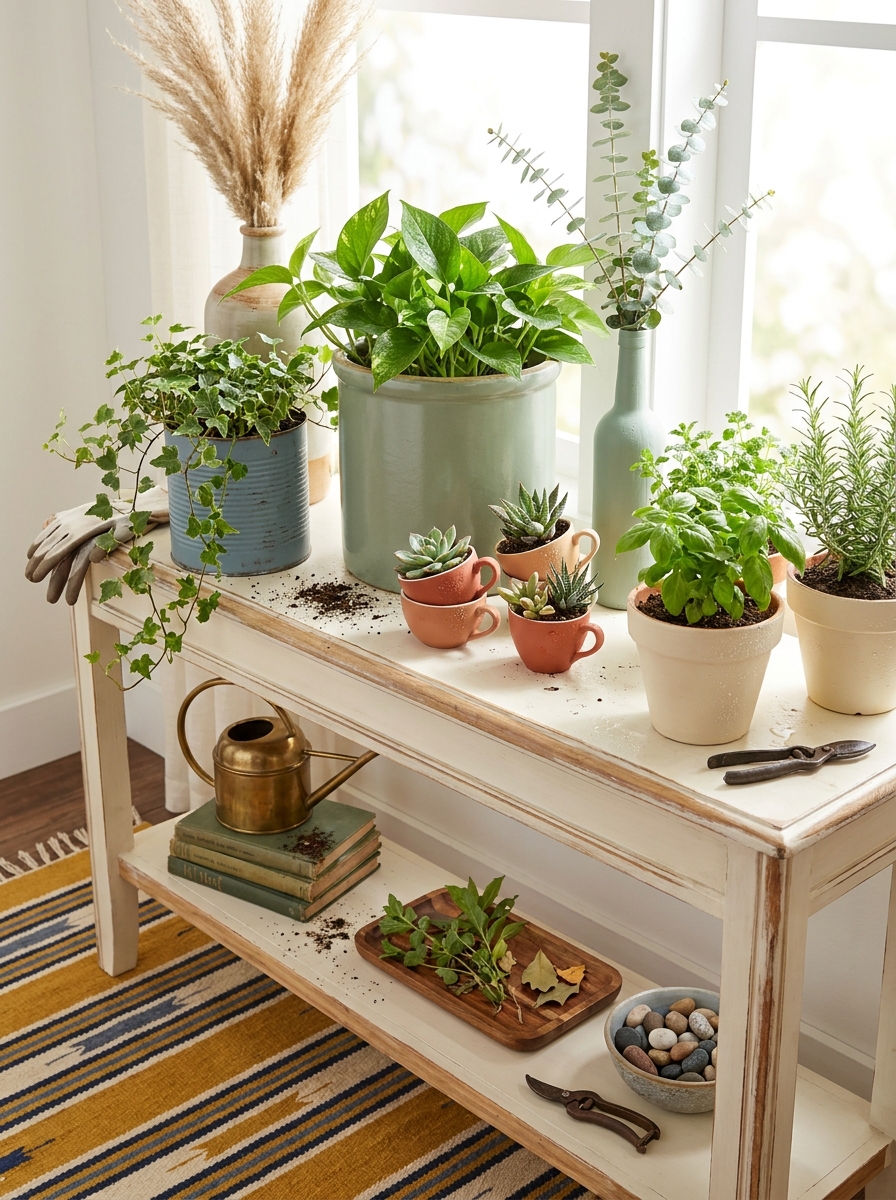 Upcycle Thrifted Planters with Drainage and Paint