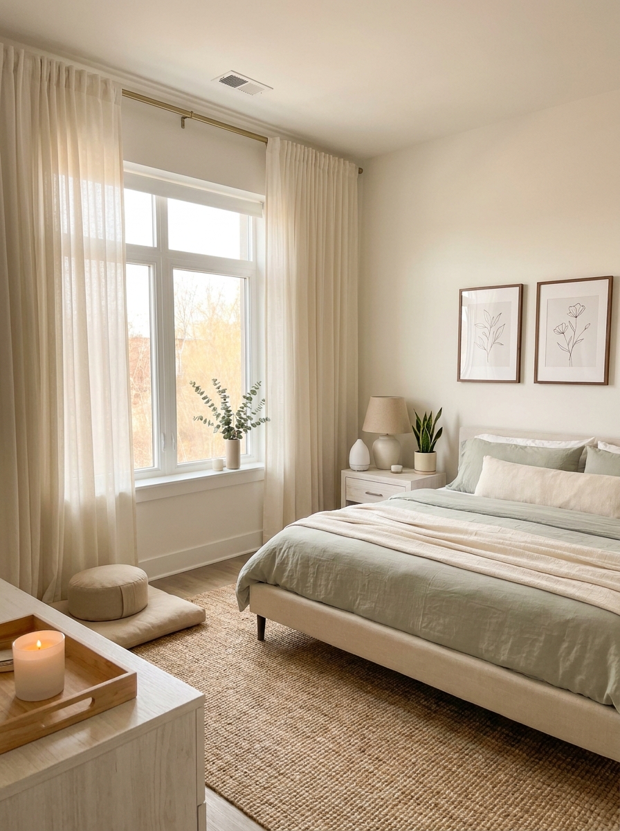 Hang Curtains High and Wide for Expansive Energy