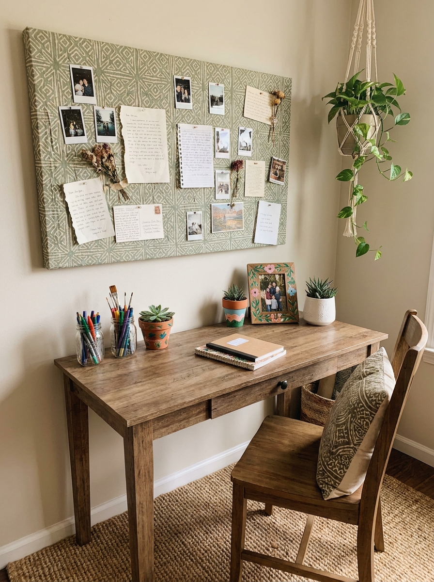 Fabric-Covered Bulletin Board