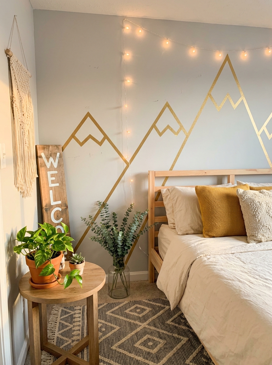 Washi Tape Accent Wall Design
