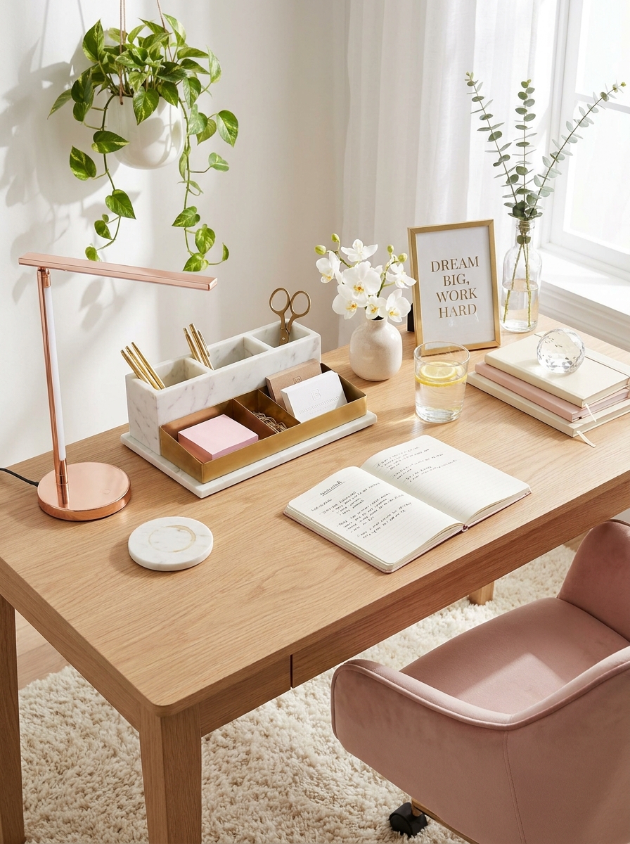 The Desktop Organizer That's Too Pretty to Hide