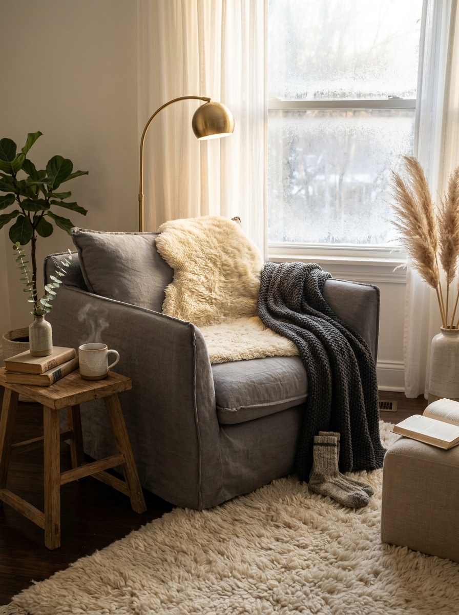 Create a Cozy Corner with an Oversized Armchair
