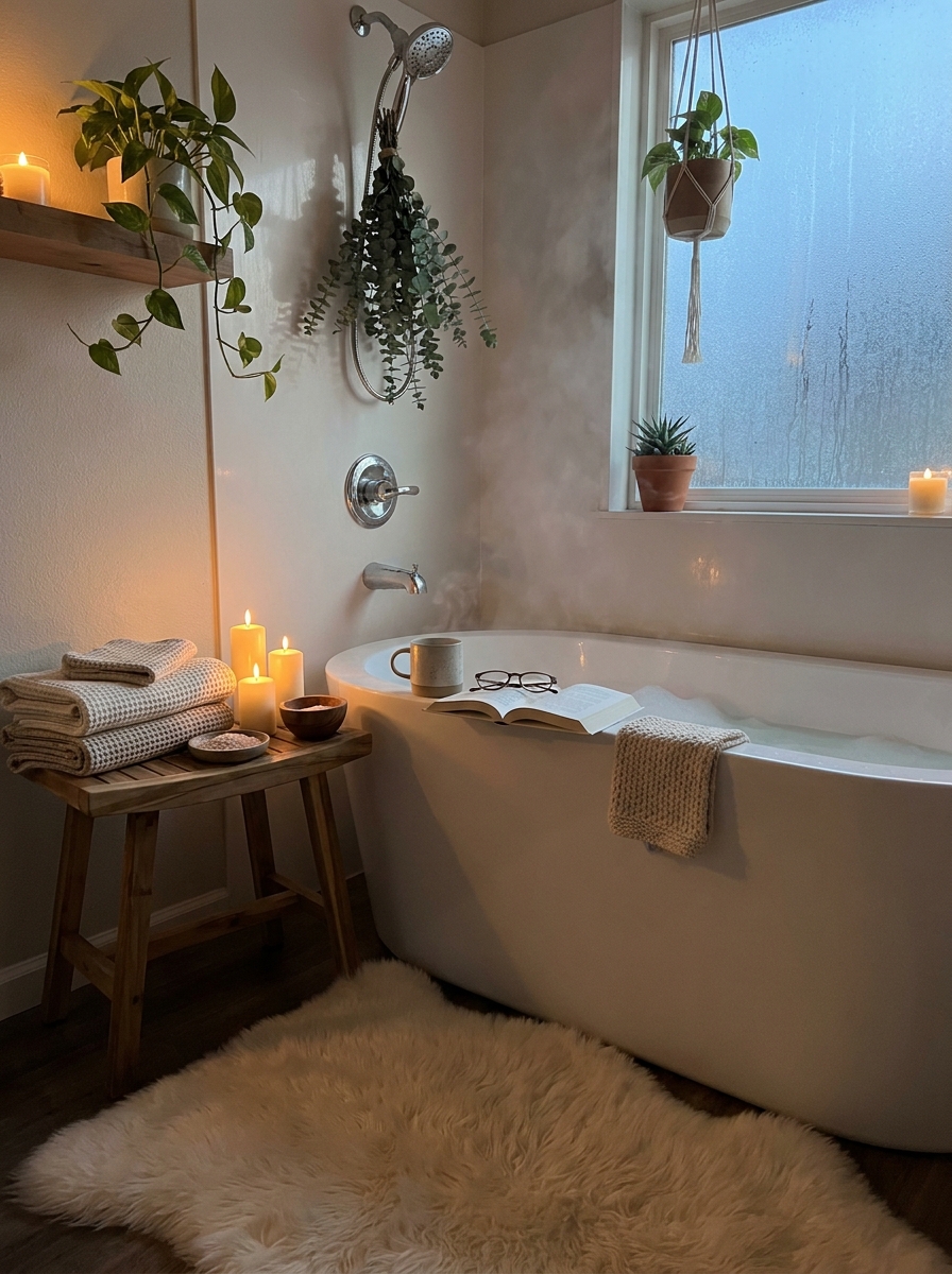 Warm Up Your Bathroom with Spa-Like Textures