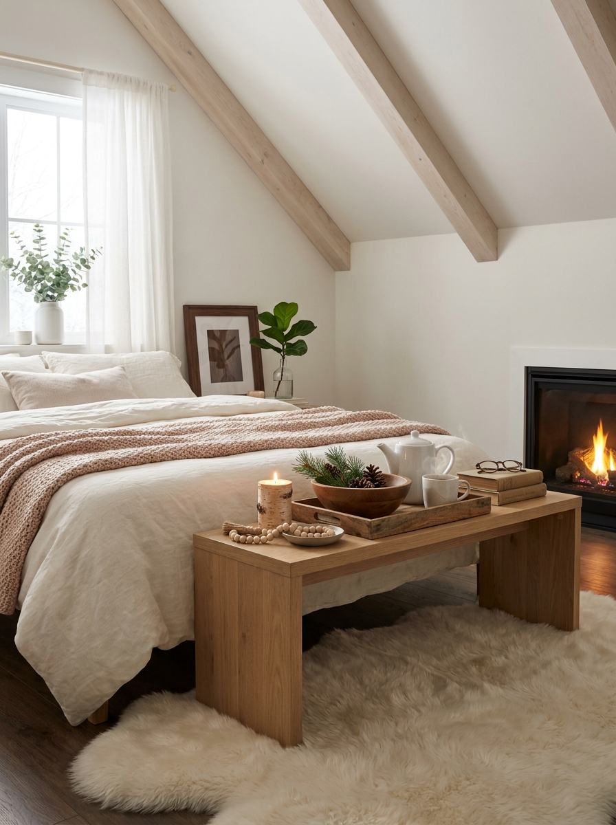 Incorporate Natural Wood Elements in Unexpected Places