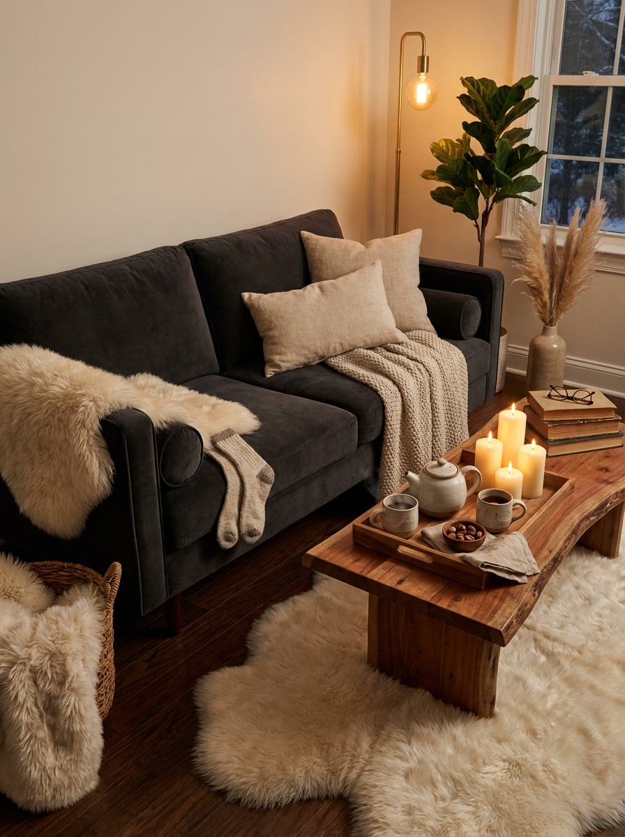 Layer in Faux Fur Accents for Instant Warmth