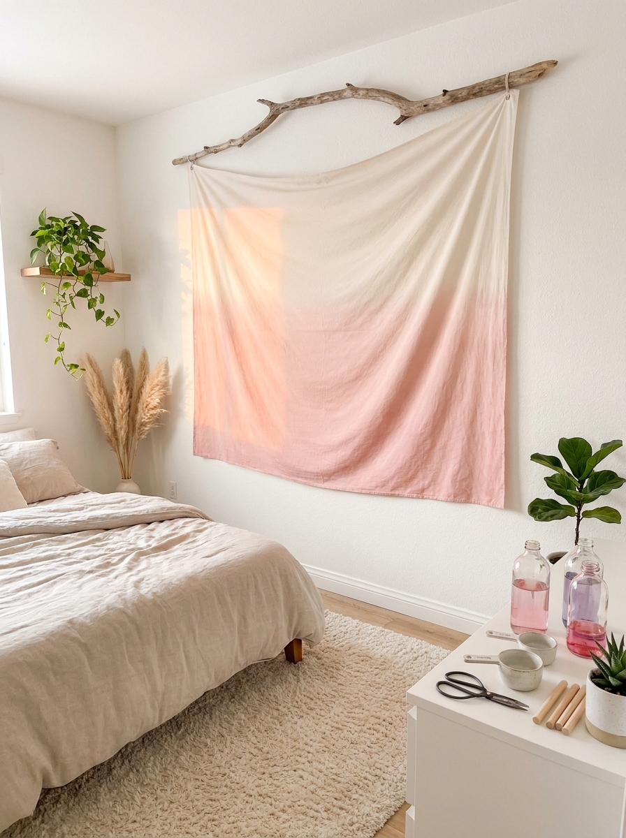 Ombre Dip-Dyed Fabric Banner