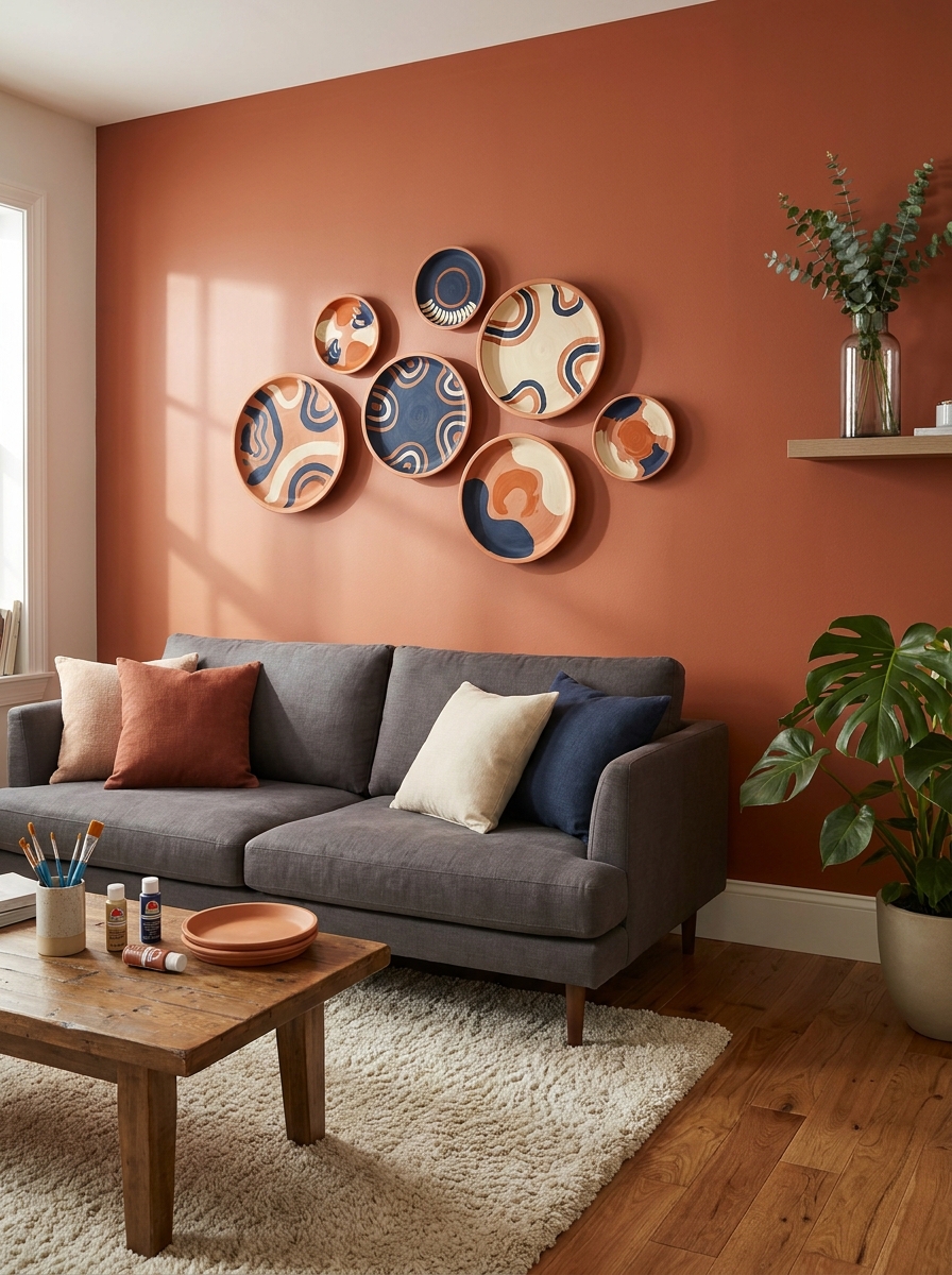 Painted Terra Cotta Plate Collection