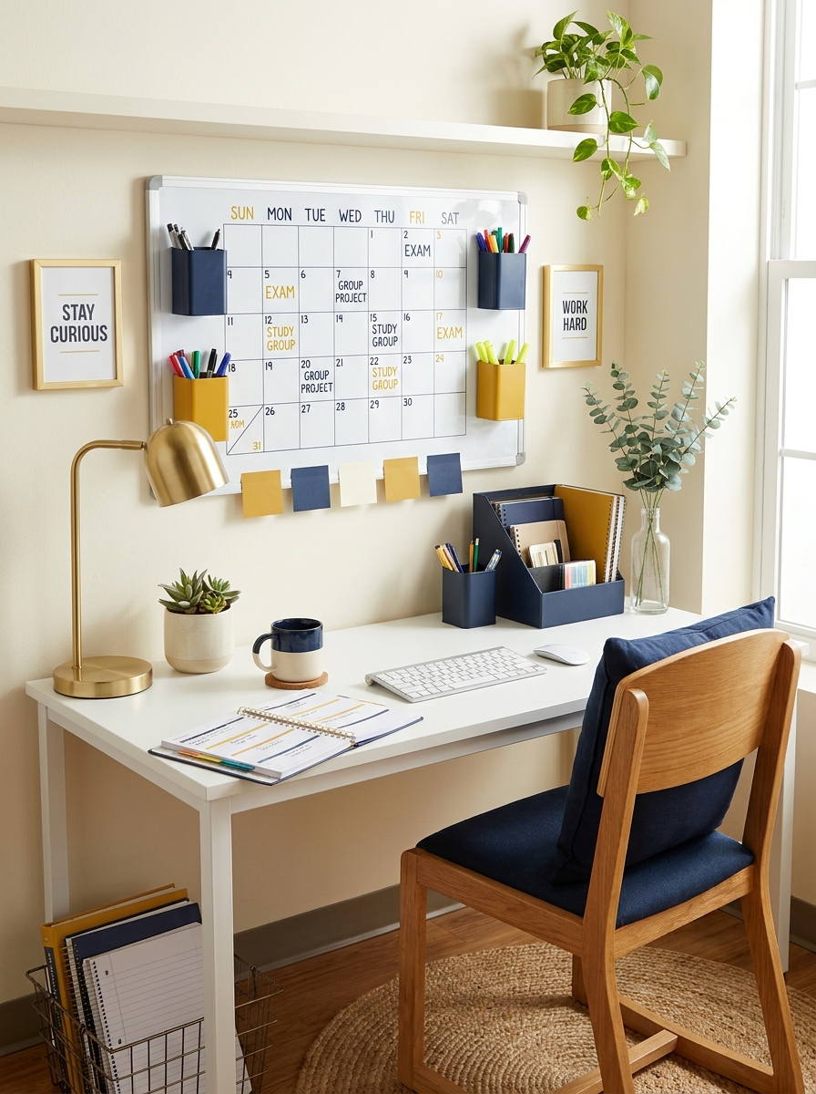 Magnetic Board Calendar and Planning Station