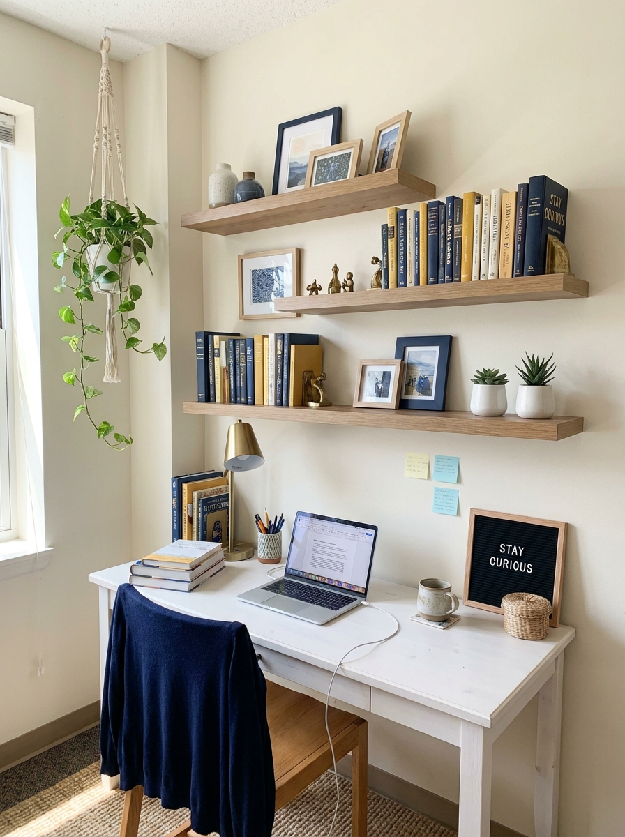Floating Shelves Gallery Wall