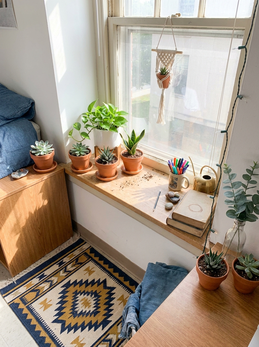 Window Sill Plant Shelf