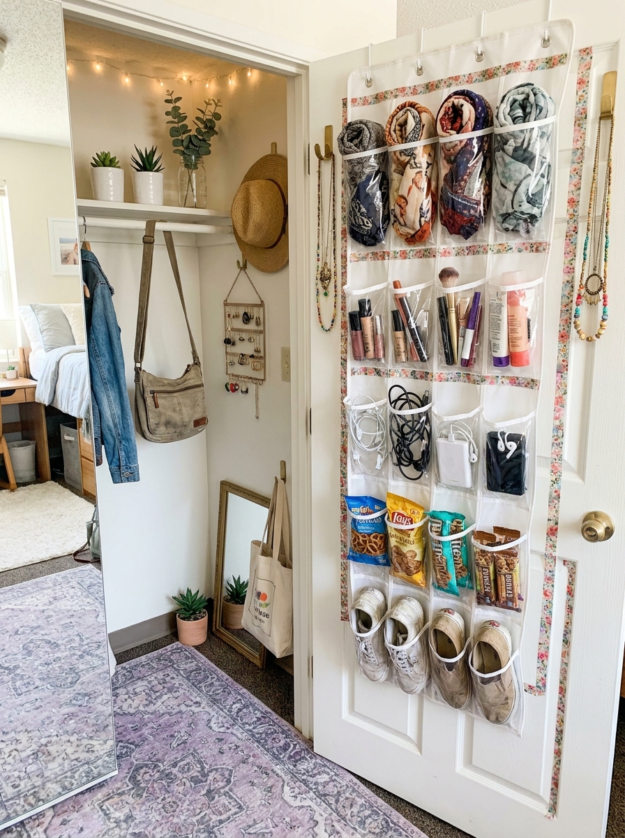 Closet Door Back Organization System
