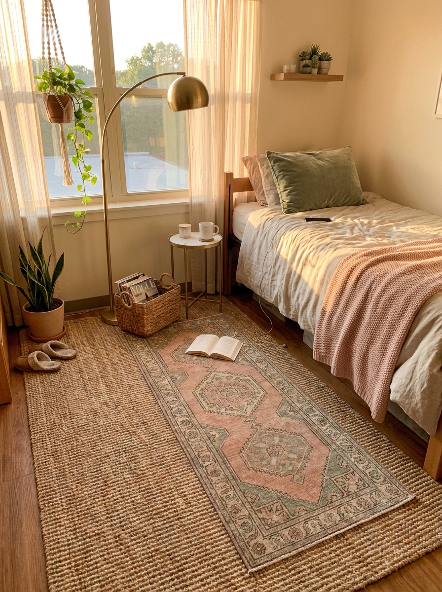 Rug Layering to Define Your Space