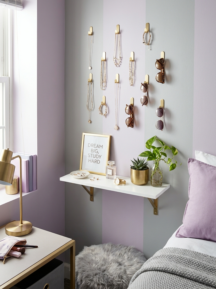 Jewelry and Accessory Display Wall
