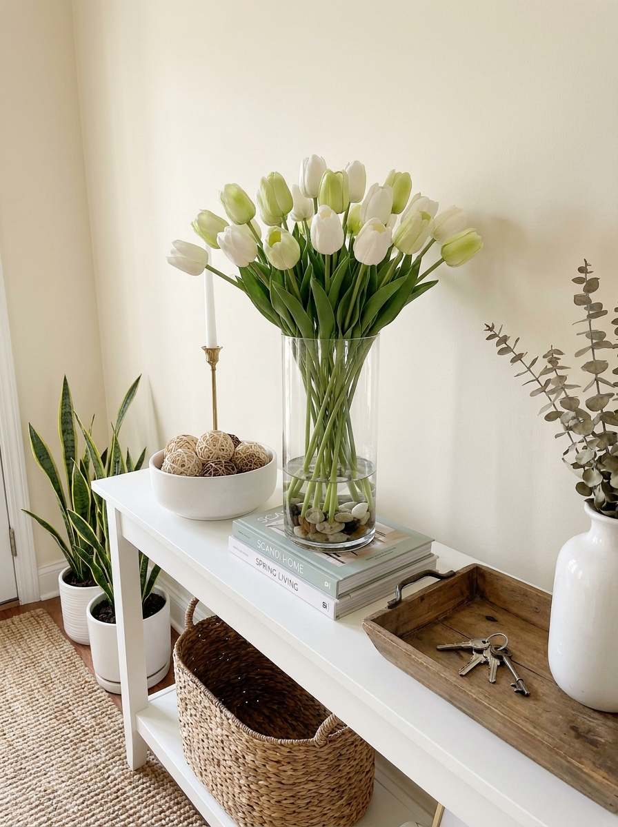 Elegant Tall Vase Statement Piece