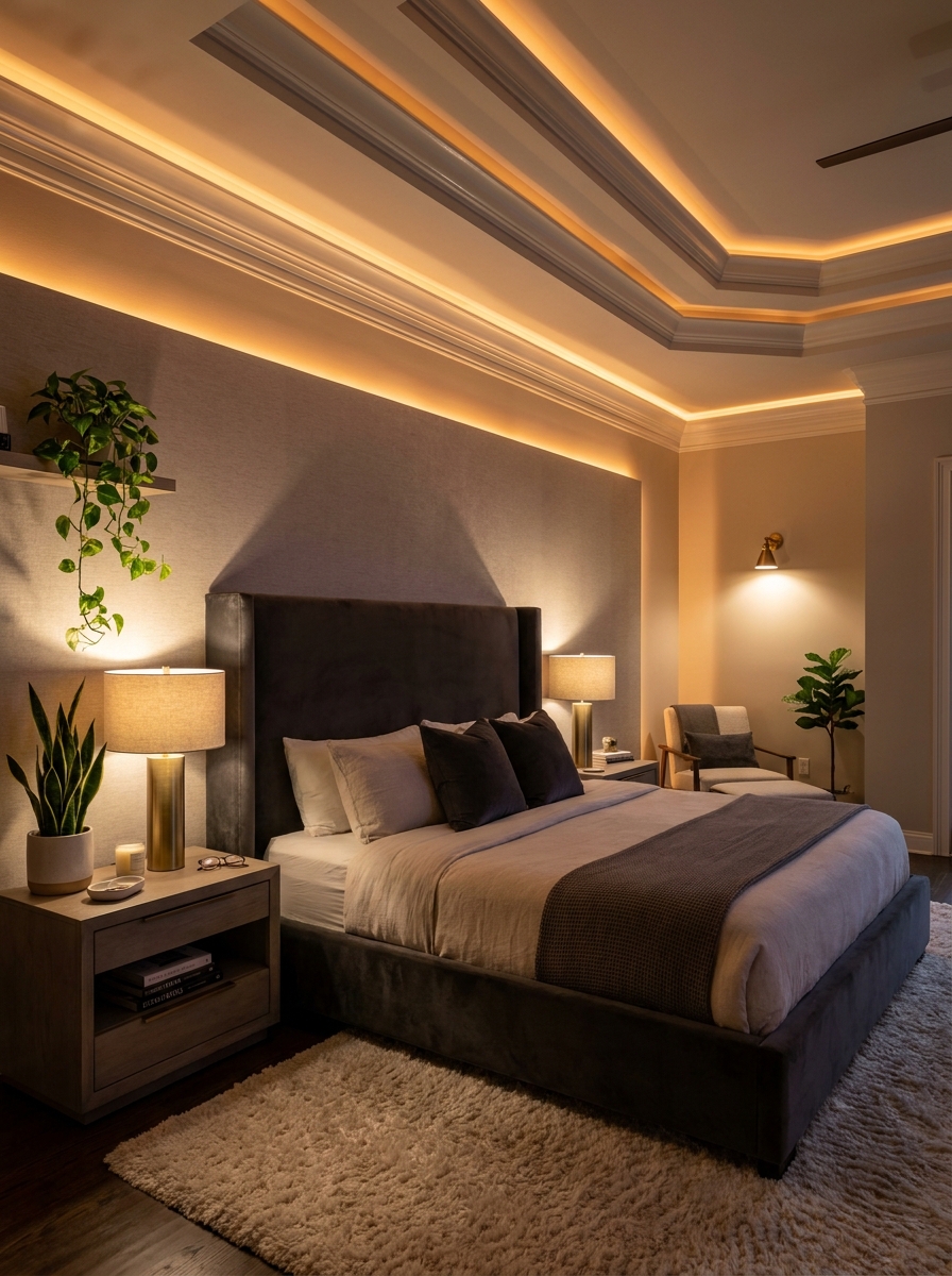 Cove Lighting That Feels Like a Boutique Hotel