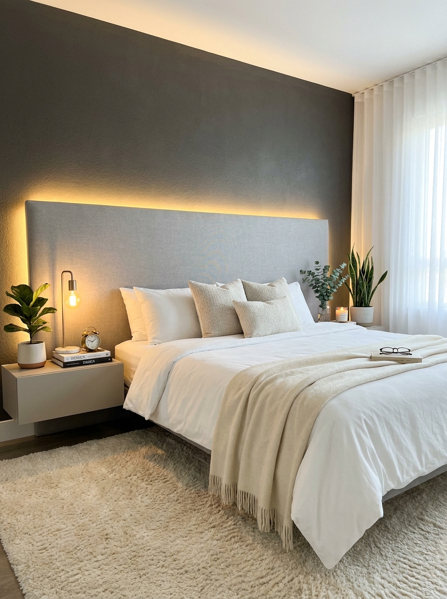 Backlit Headboards That Feel Like a Boutique Hotel