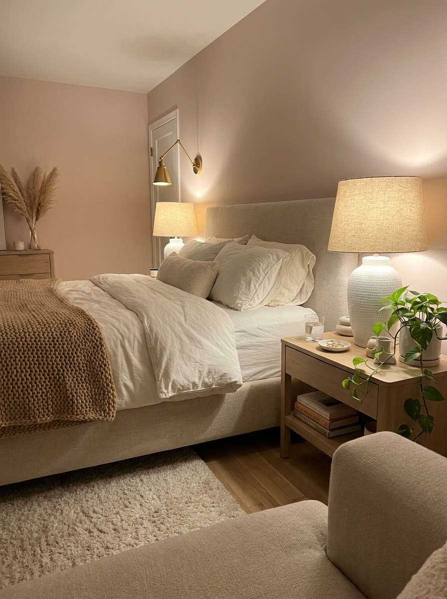 Layered Bedside Lighting for Cozy Evenings