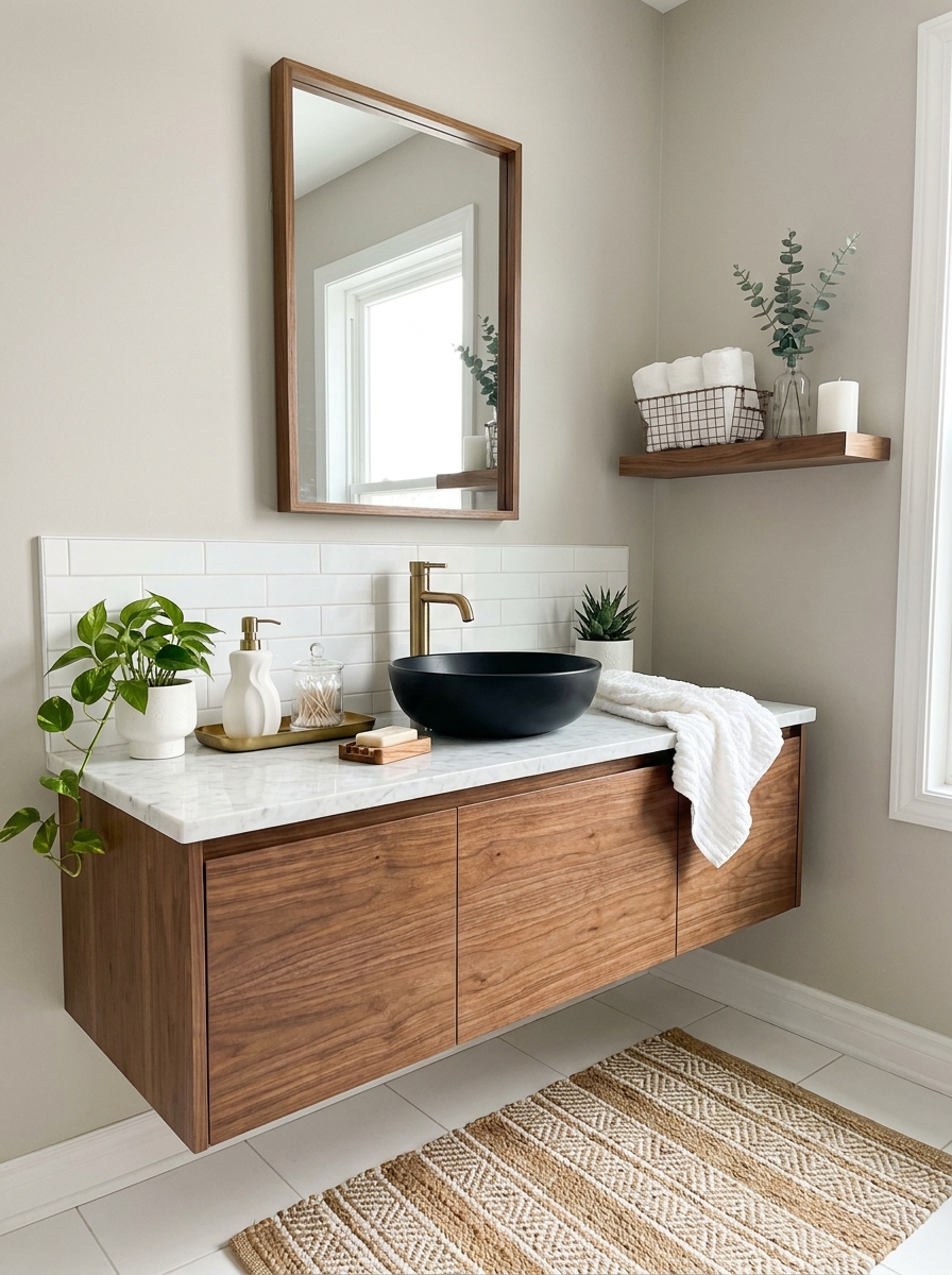 Introduce Natural Textures Through Wood Accents