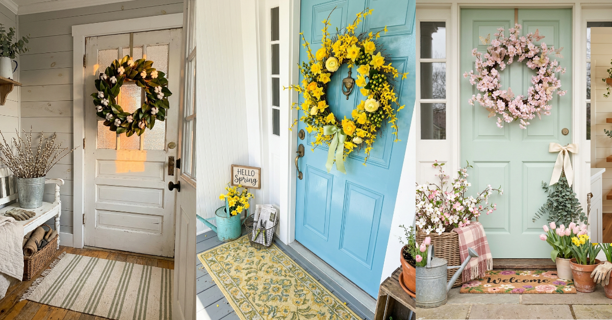 30 Spring Wreath Ideas to Brighten Your Door
