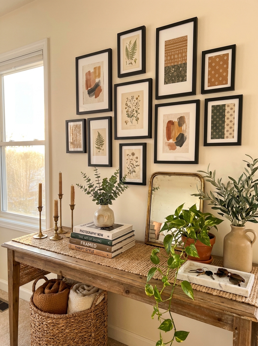 Create a Gallery Wall with Matching Frames