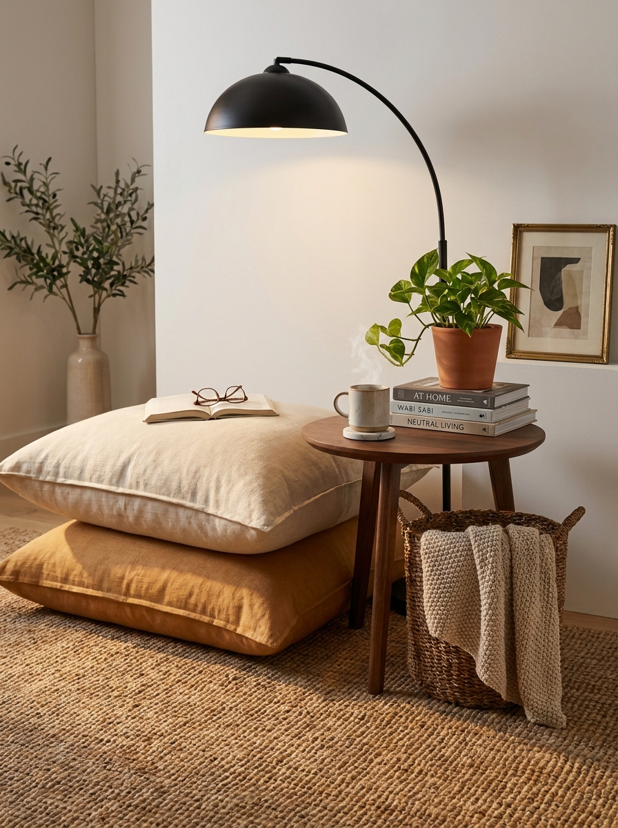 Use Oversized Floor Pillows Instead of Extra Seating