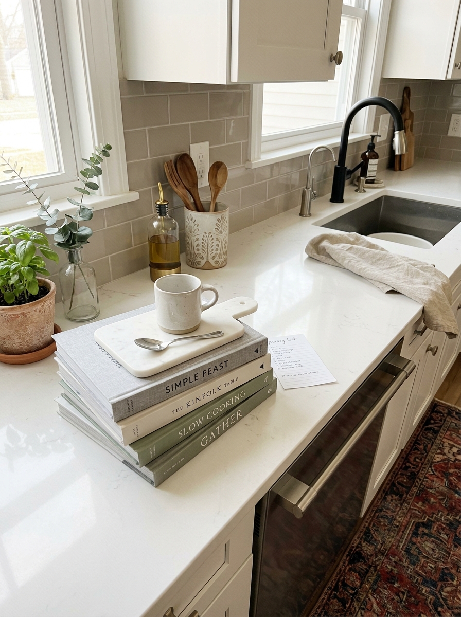 Display Cookbooks Like Coffee Table Books