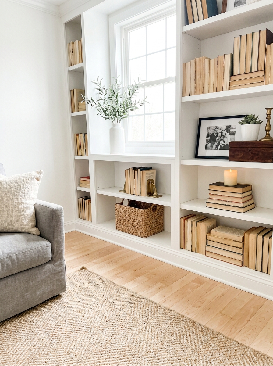 Style Books with Spines Facing Backward