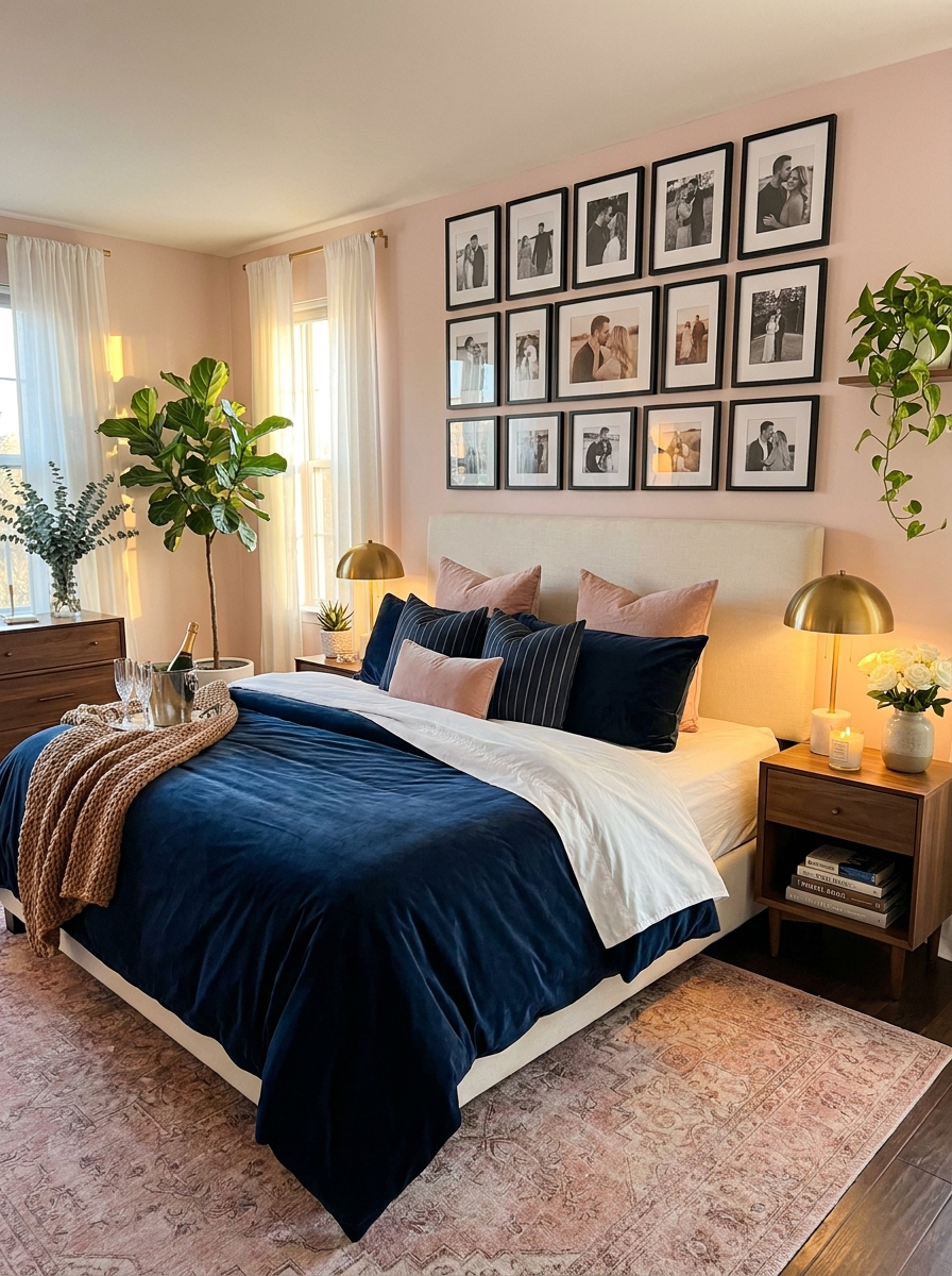 Frame Your Favorite Couple Photos Above the Bed