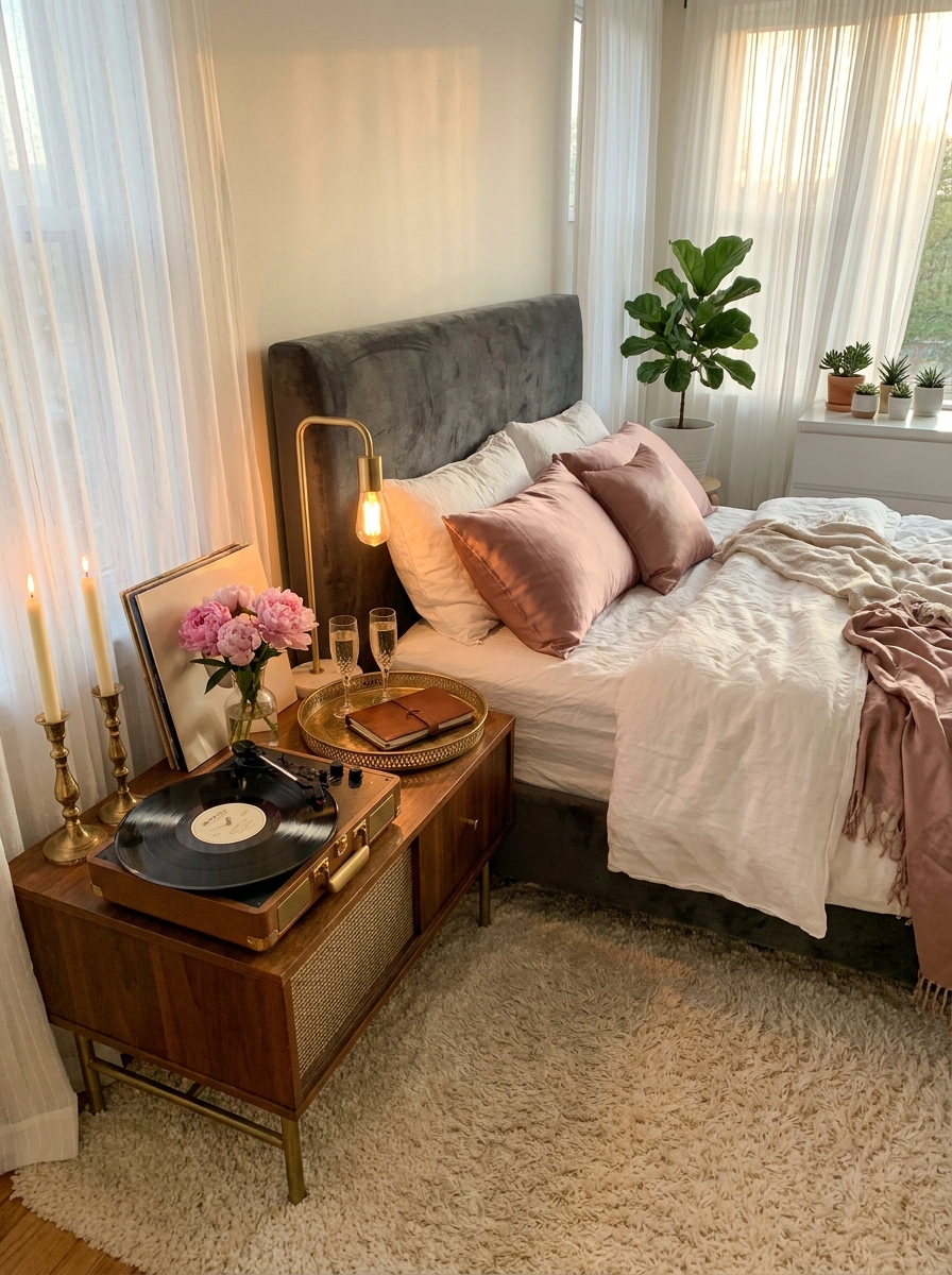 Create a Music Corner With Vintage Record Player
