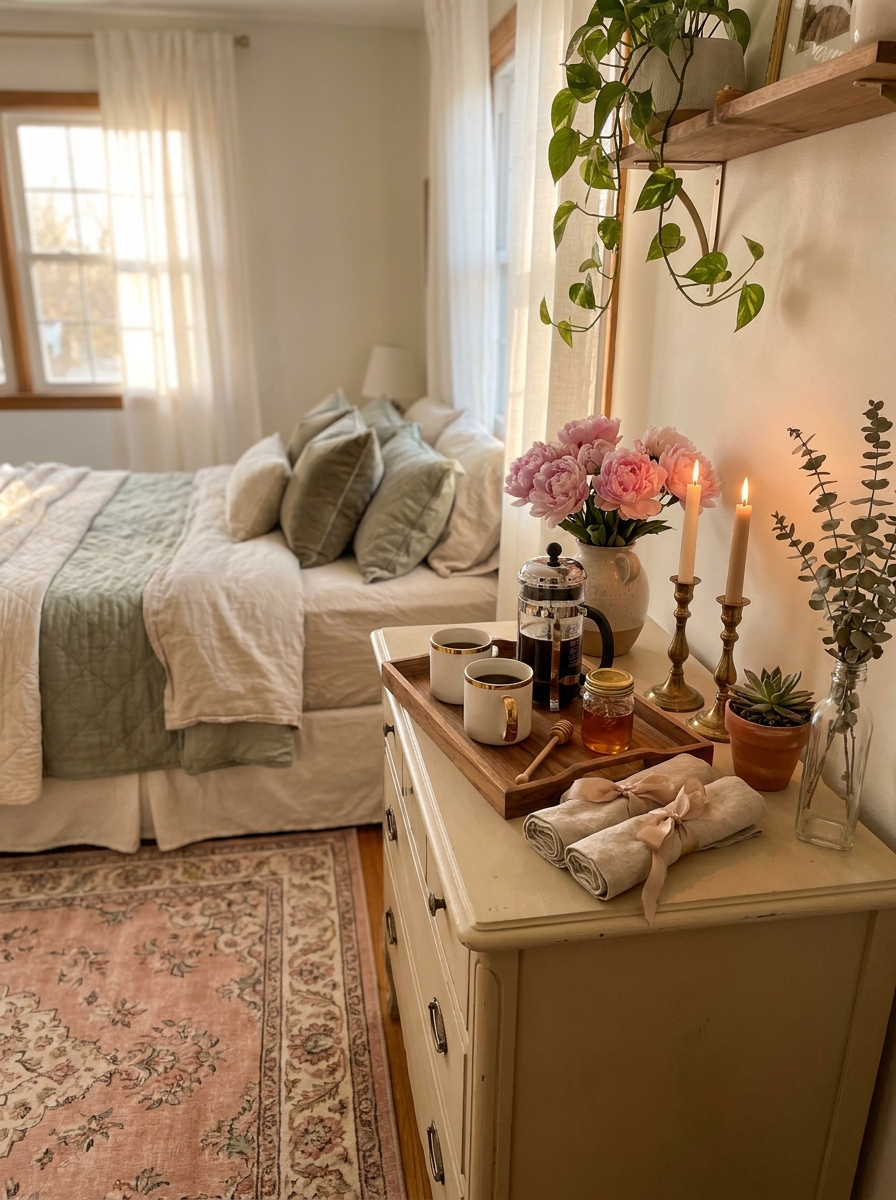Create a Breakfast-in-Bed Station on Your Dresser