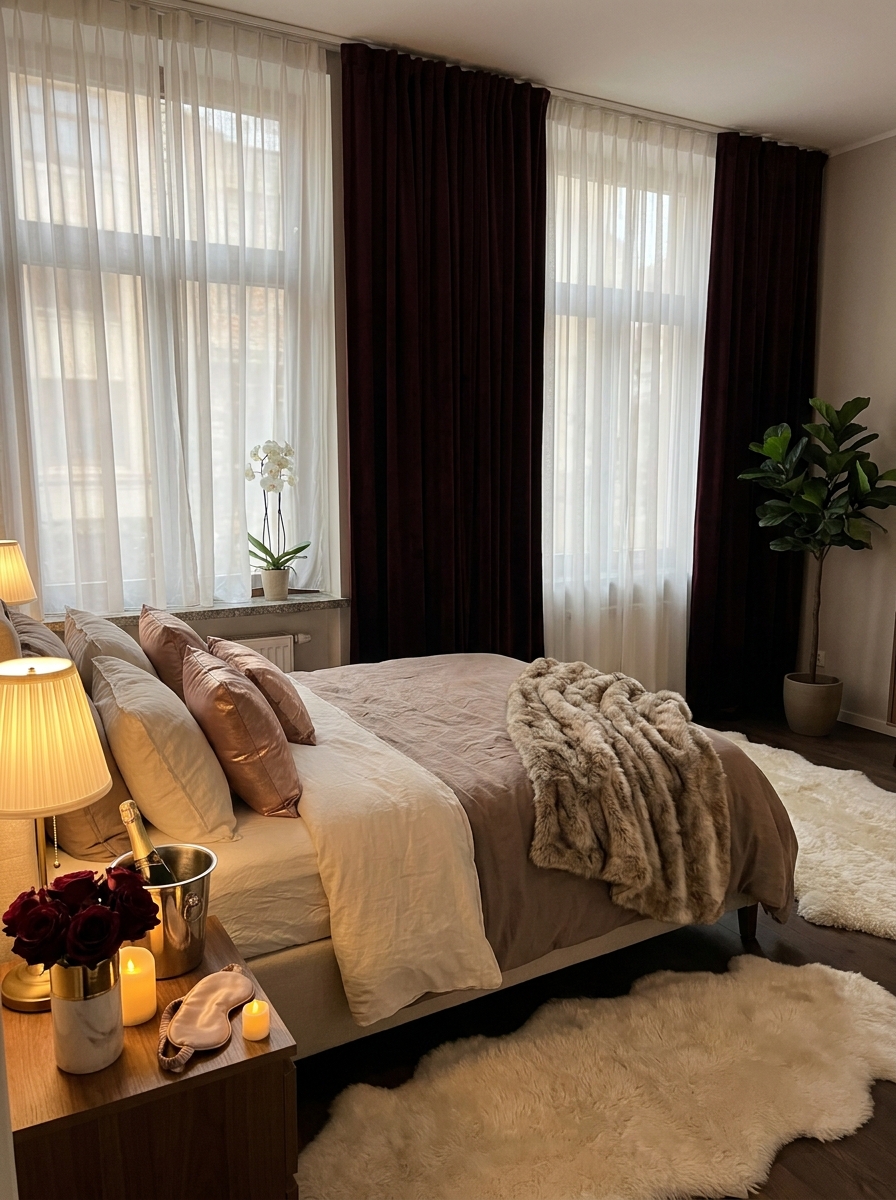 Add Blackout Curtains Behind Sheer Panels