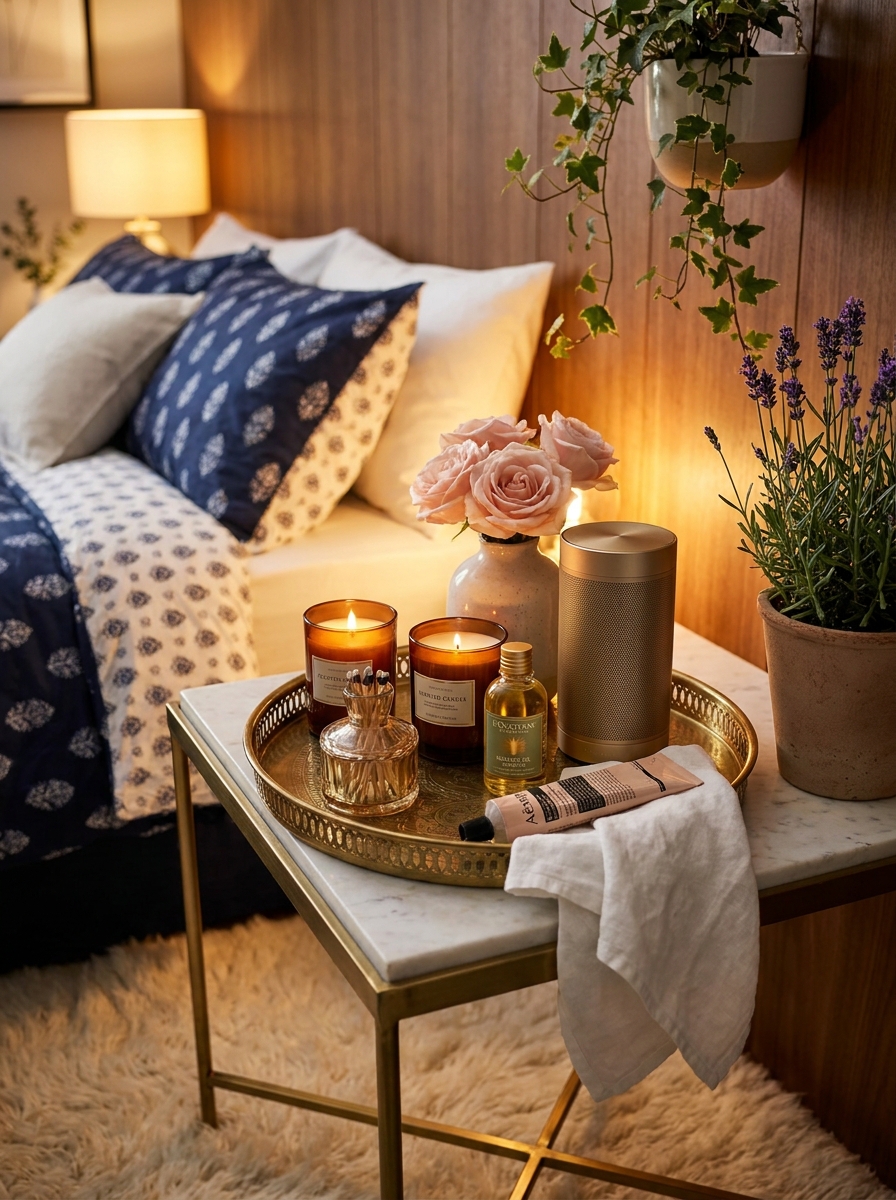 Designate One Nightstand for Romance Essentials