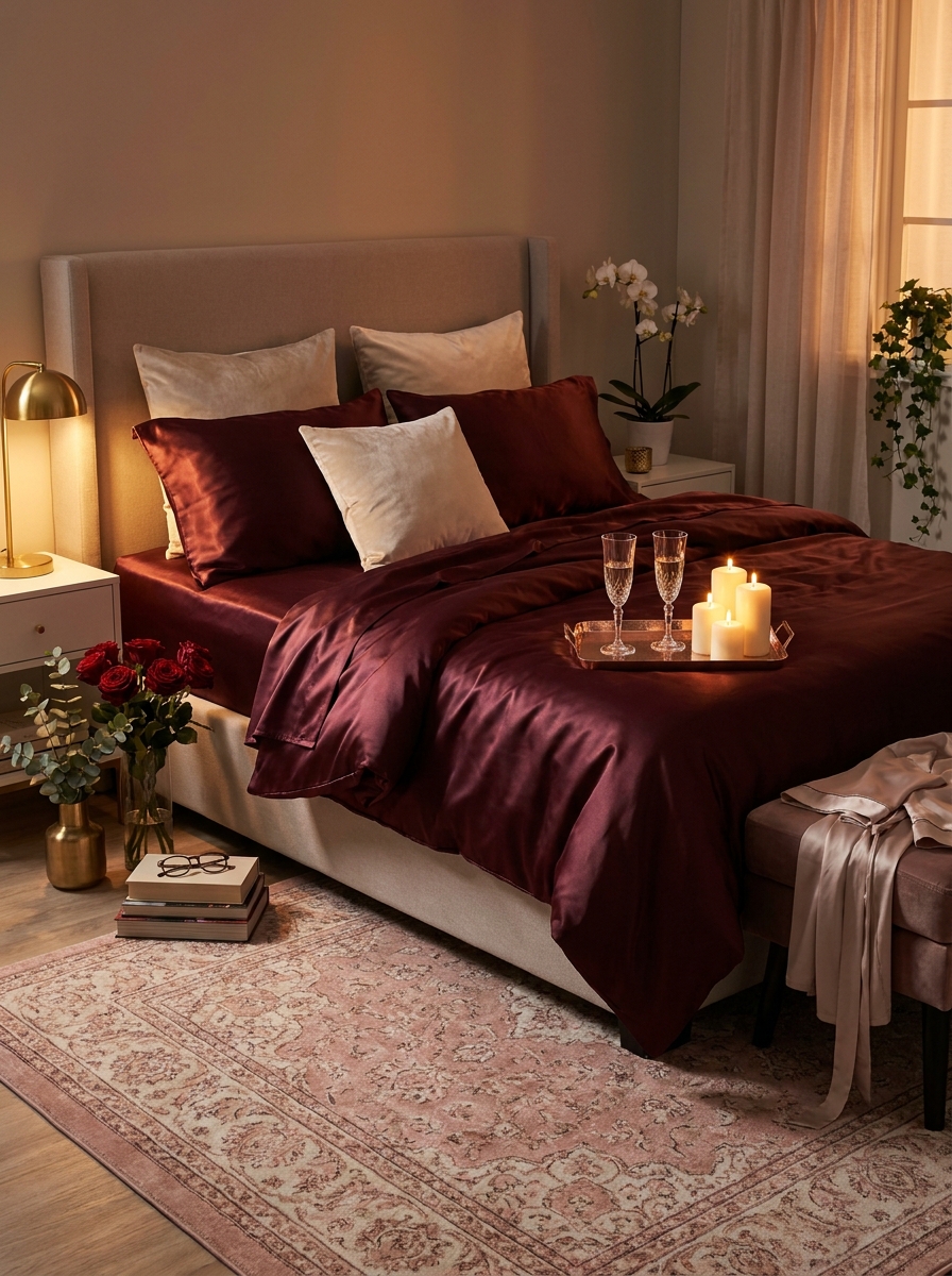 Drape Silk or Satin Sheets on Your Bed