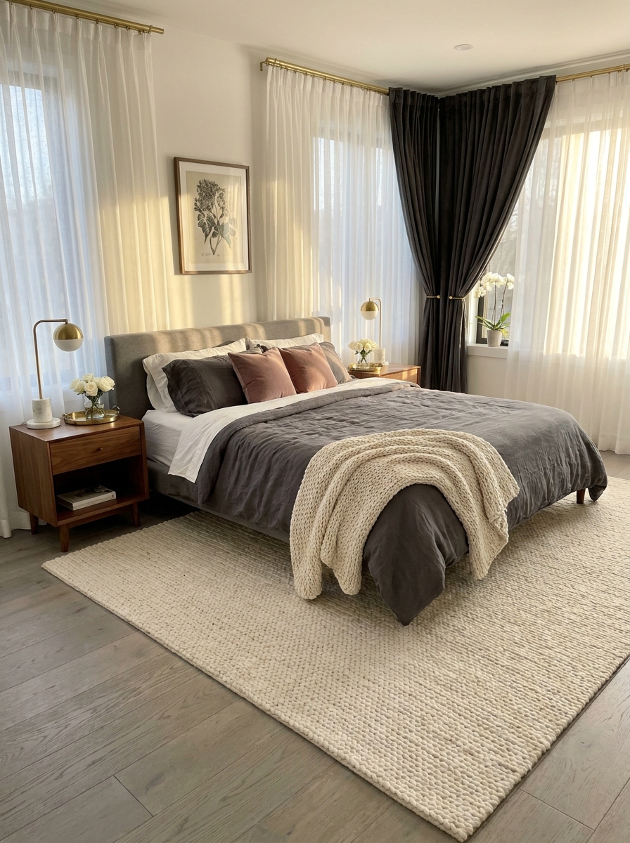 Add Sheer Curtains for Soft Filtered Light