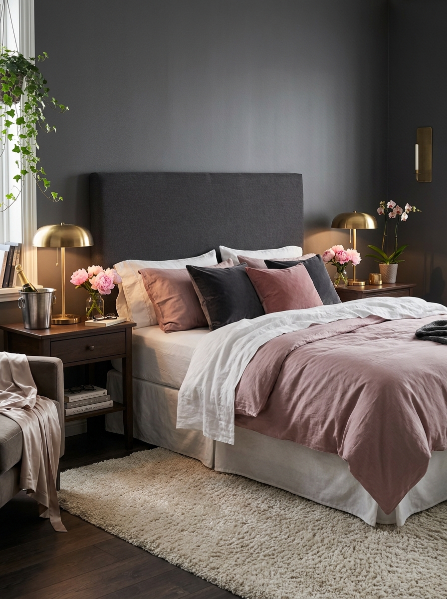 Invest in Matching Nightstands and Lamps